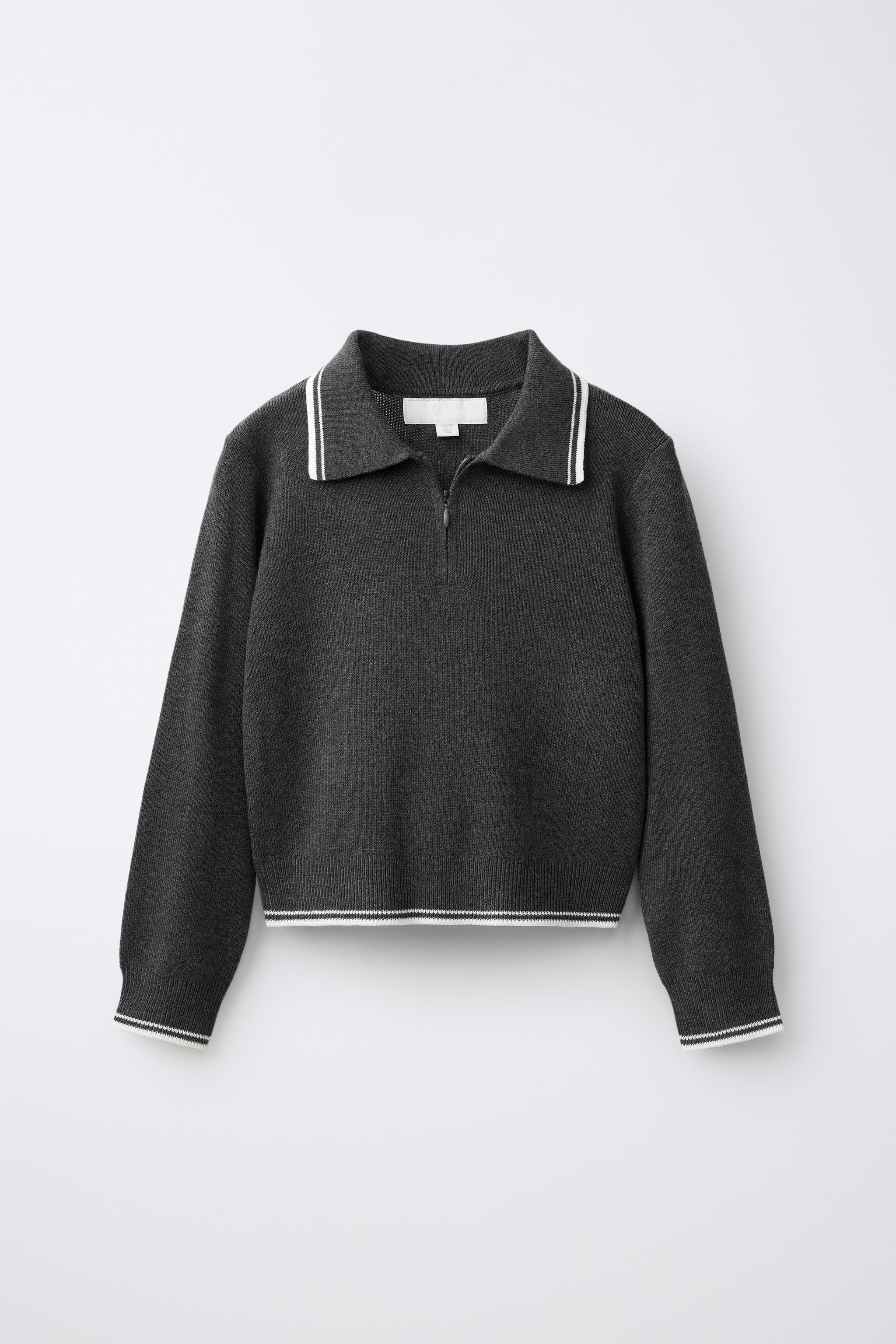 KNIT ZIP-UP JUMPER